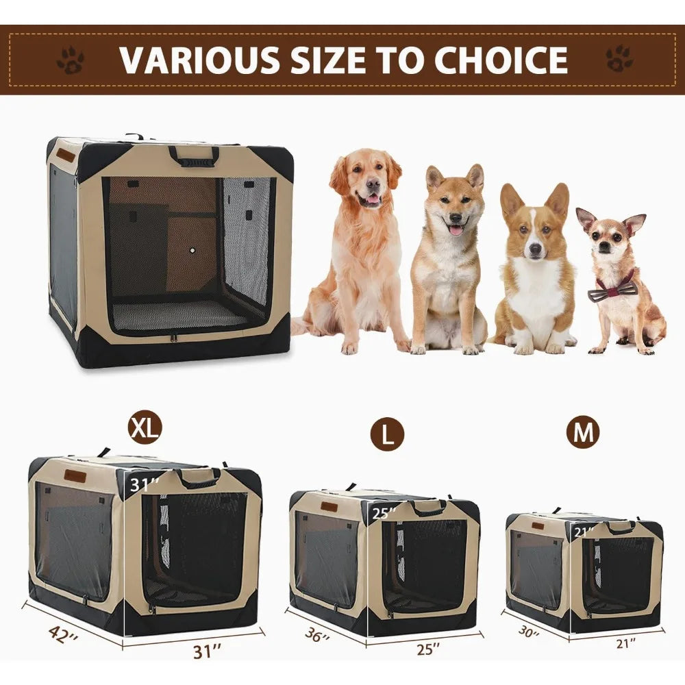 Soft Dog Crate Fold Travel Dog Kennel